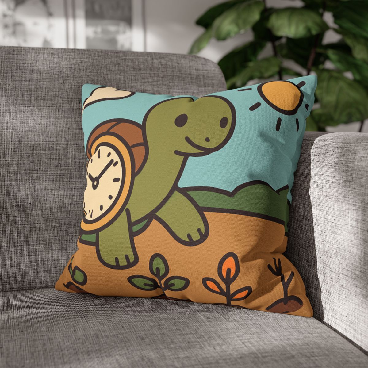Time Travel Turtle Garden unique gift pillow cases