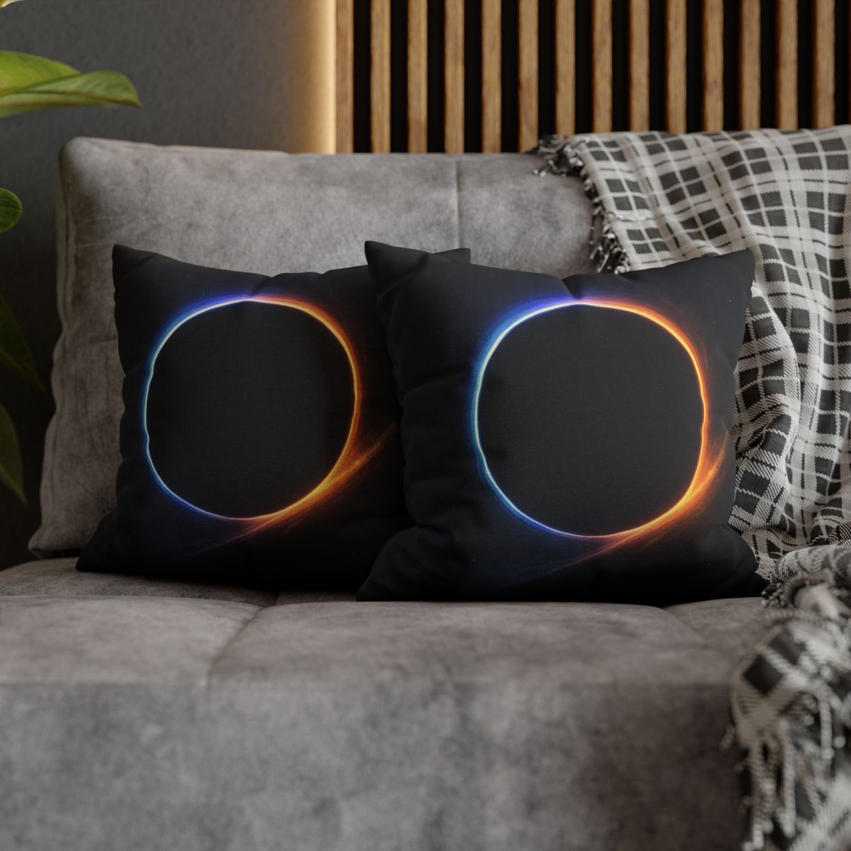 Prismatic Event Horizon Bloom custom pillow cases