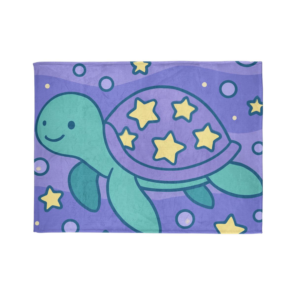 Nebula Ocean Turtle designer printed blankets
