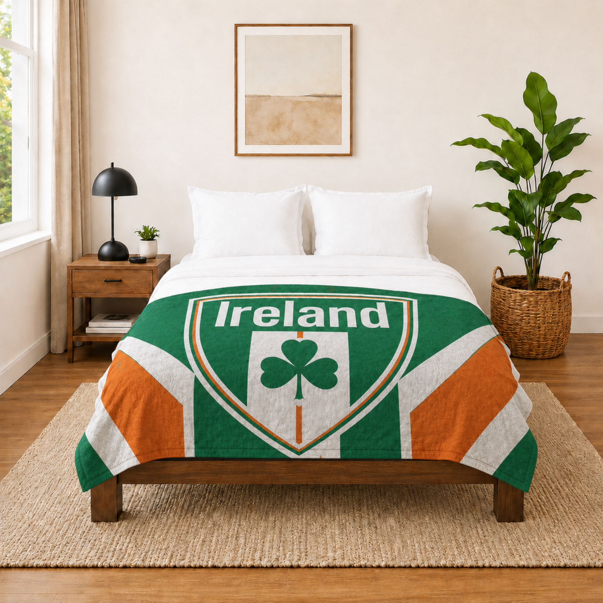 World Cup 2026 Ireland Soccer Themed Blanket