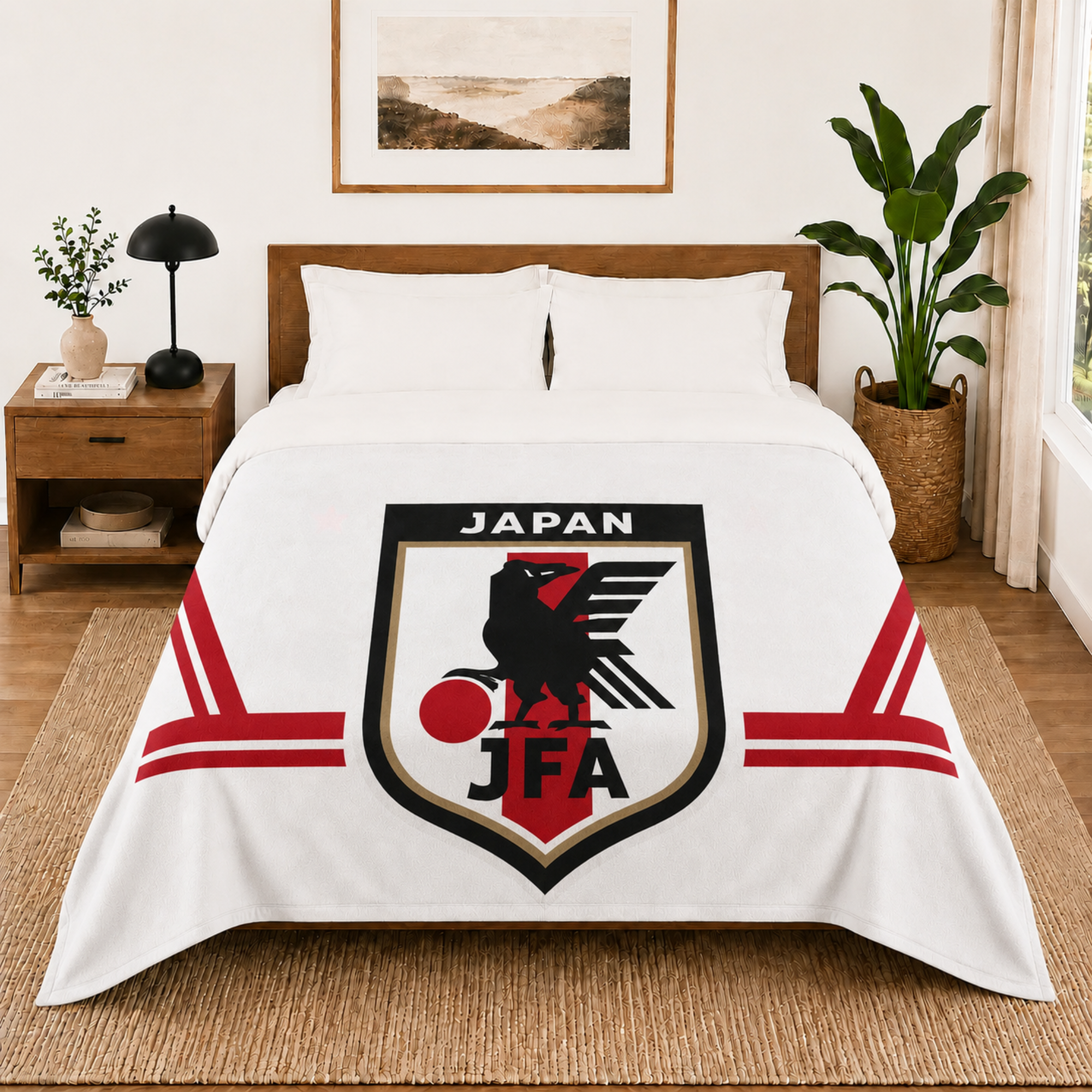 World Cup 2026 Japan Soccer Themed Blanket
