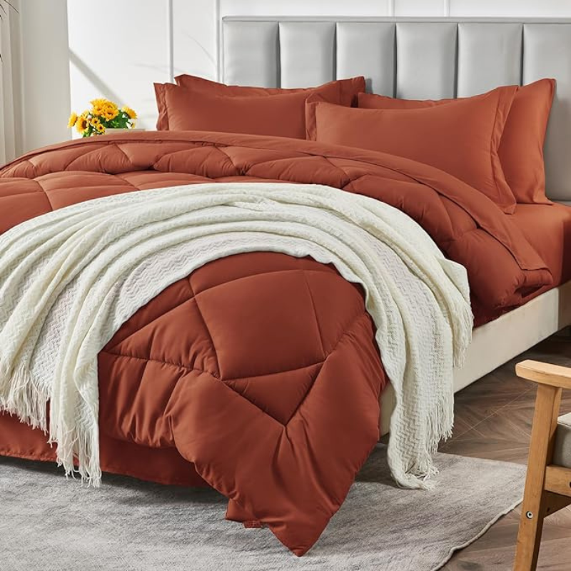 7 Pieces Comforter Set For All Seasons