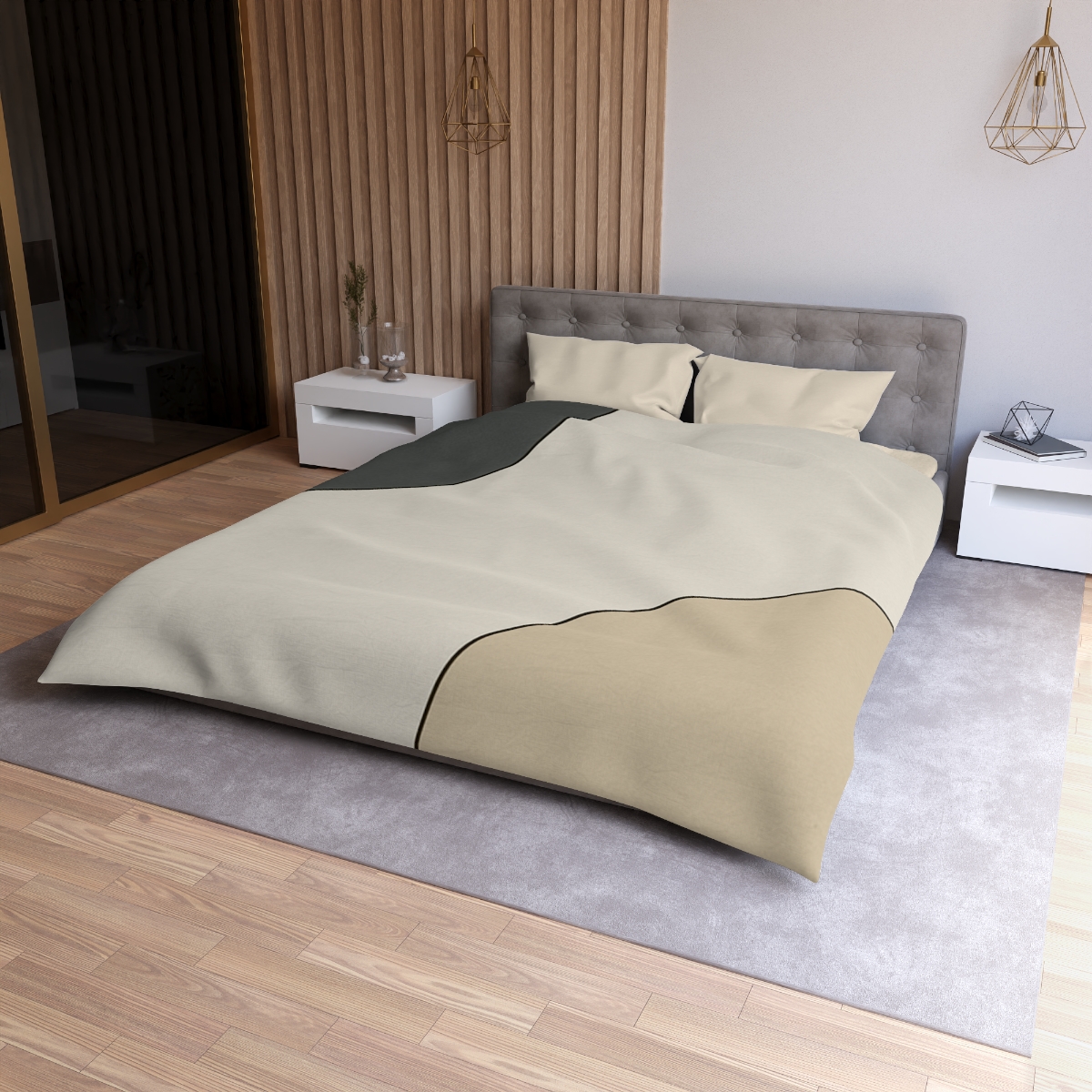 Partial Arc Balance personalized bedding duvets