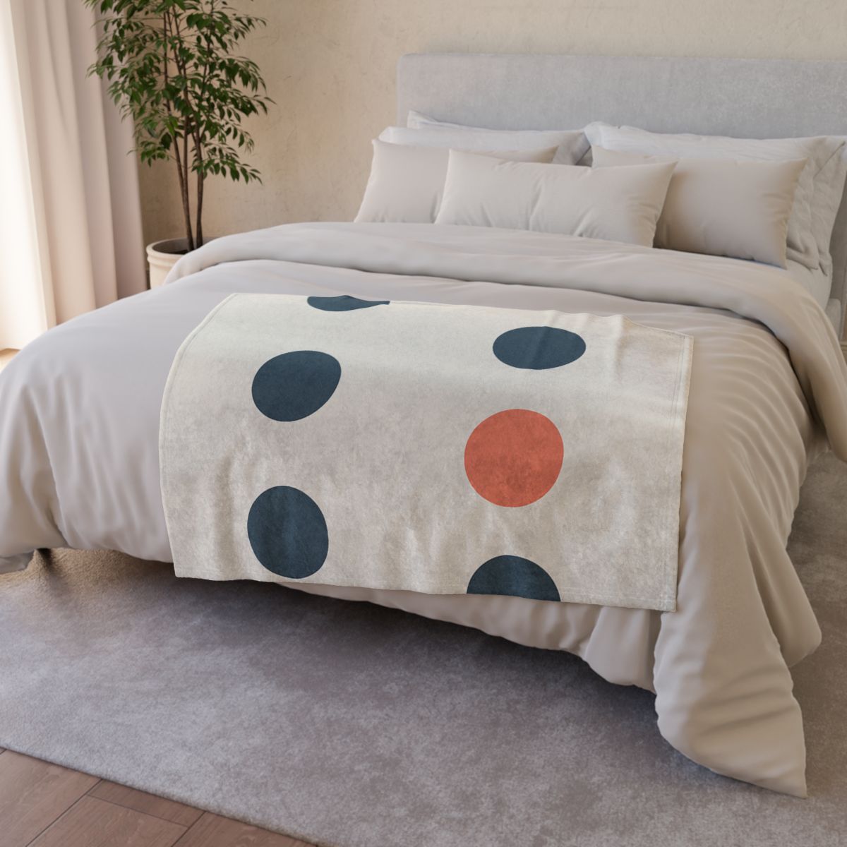 Clustered Dots With Open Lane stylish throw blankets