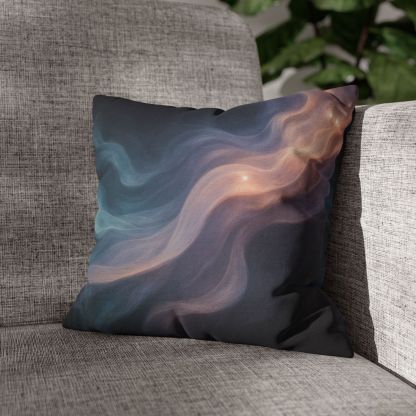 Prismatic Nebula Silk Drift personalized pillow covers
