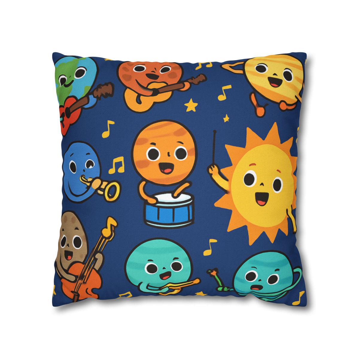 Planetary Music Band designer print pillow cases