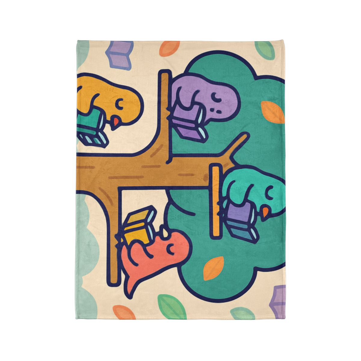 Library Of Magical Birds decorative home blankets