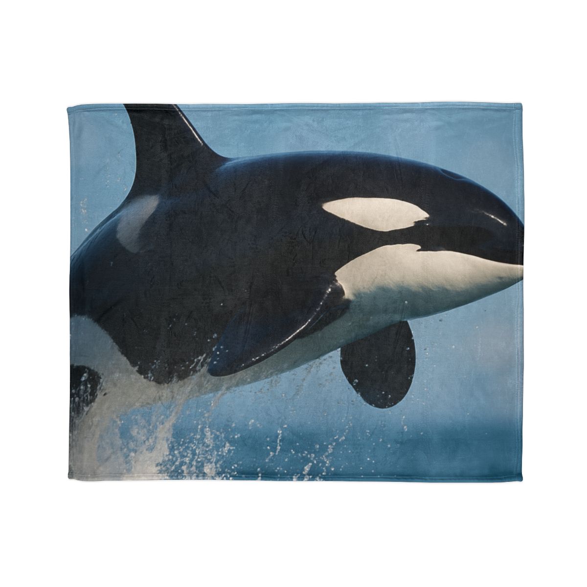 Tidal Monarch Orca soft fleece blankets