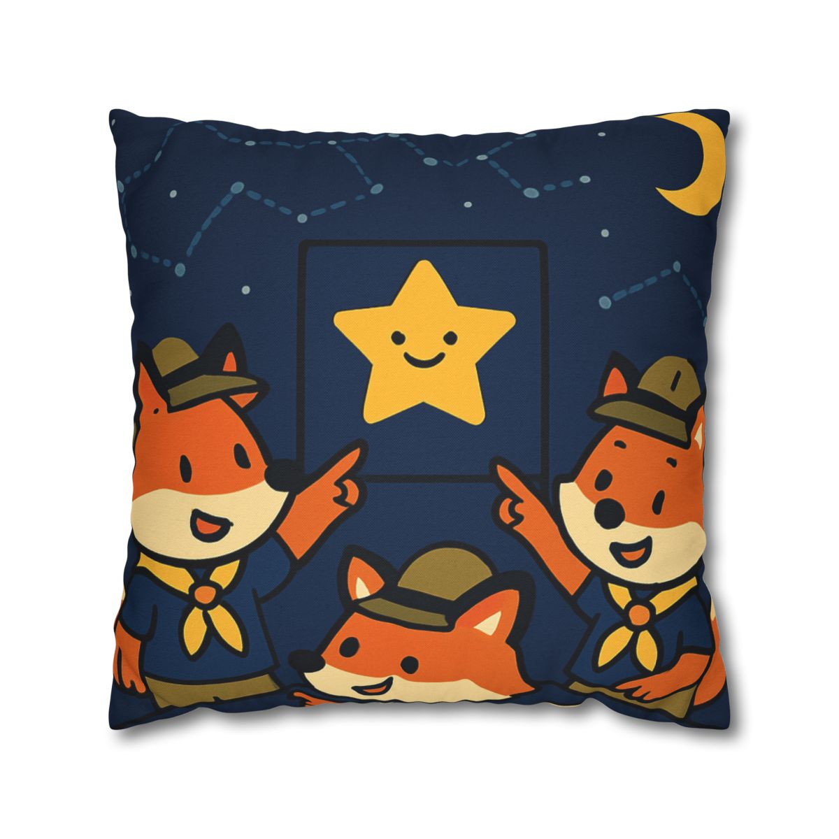 Stargazing Fox Scouts unique gift pillow cases