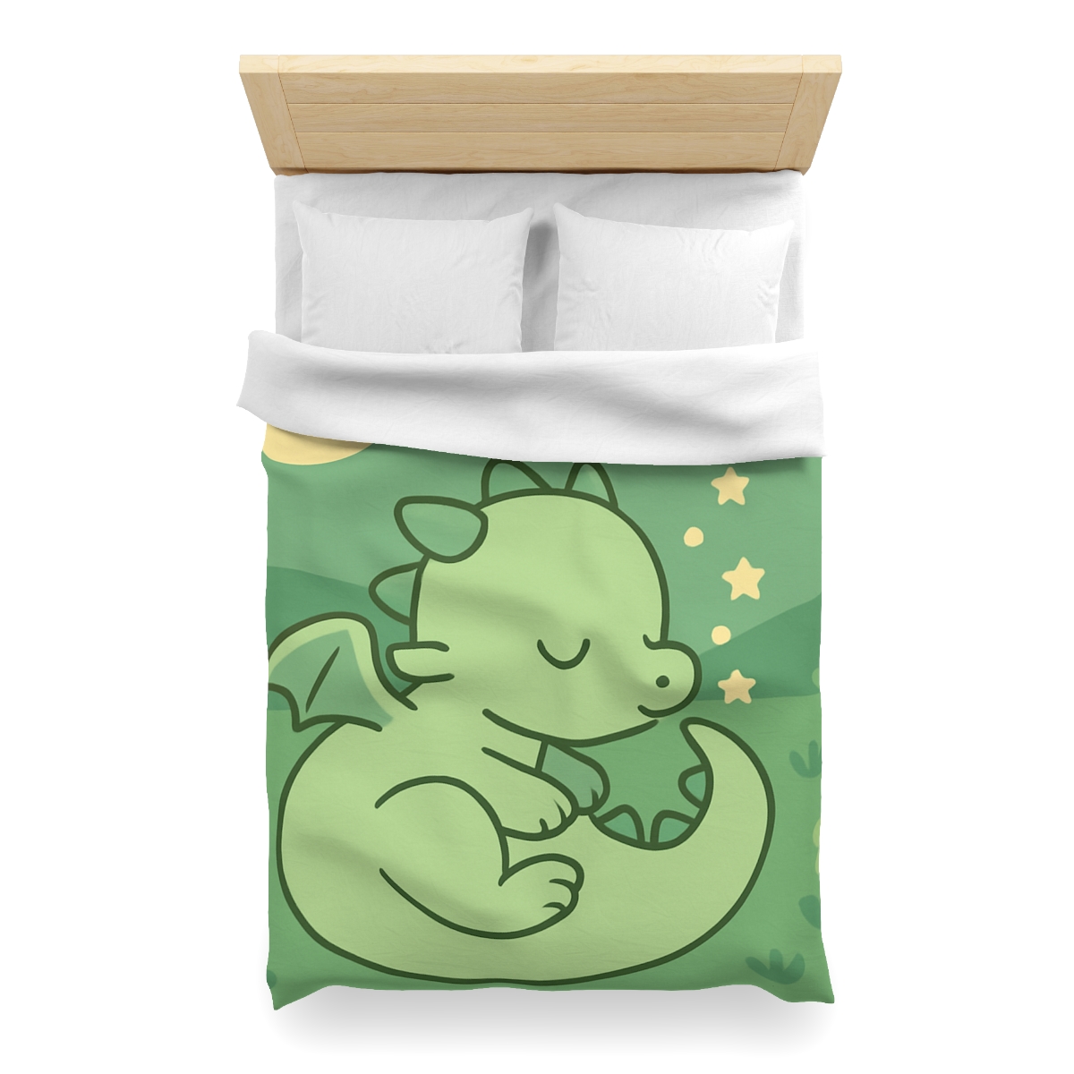 Moonlight Meadow Dragon personalized bedding duvets