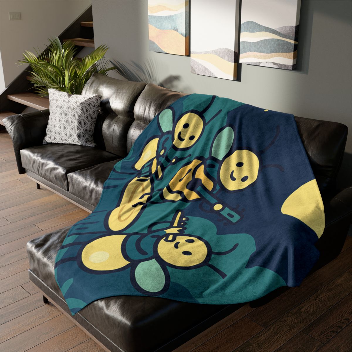 Moonlight Music Of The Firefly Band decorative home blankets