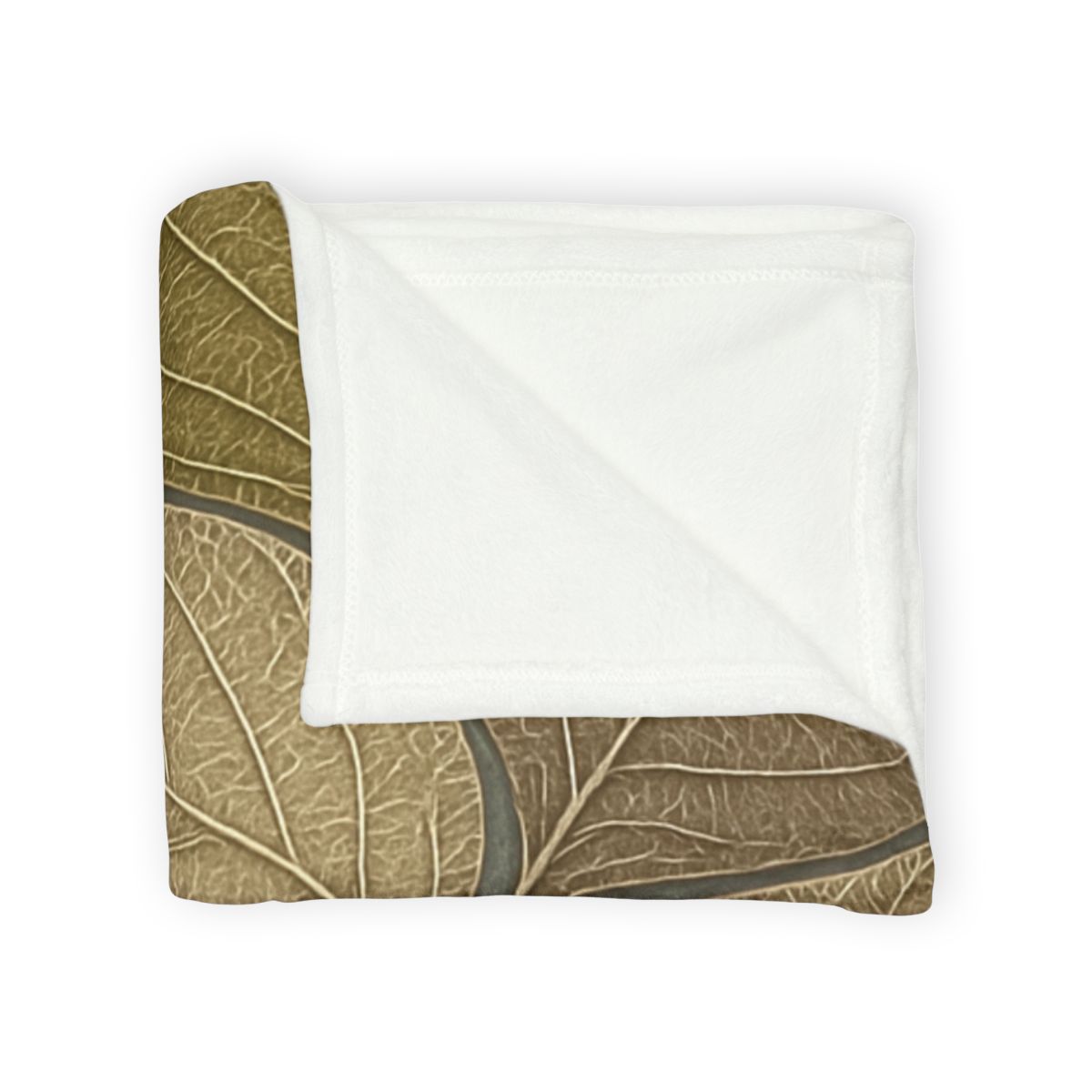 Leaf Skeleton Mosaic soft fleece blankets