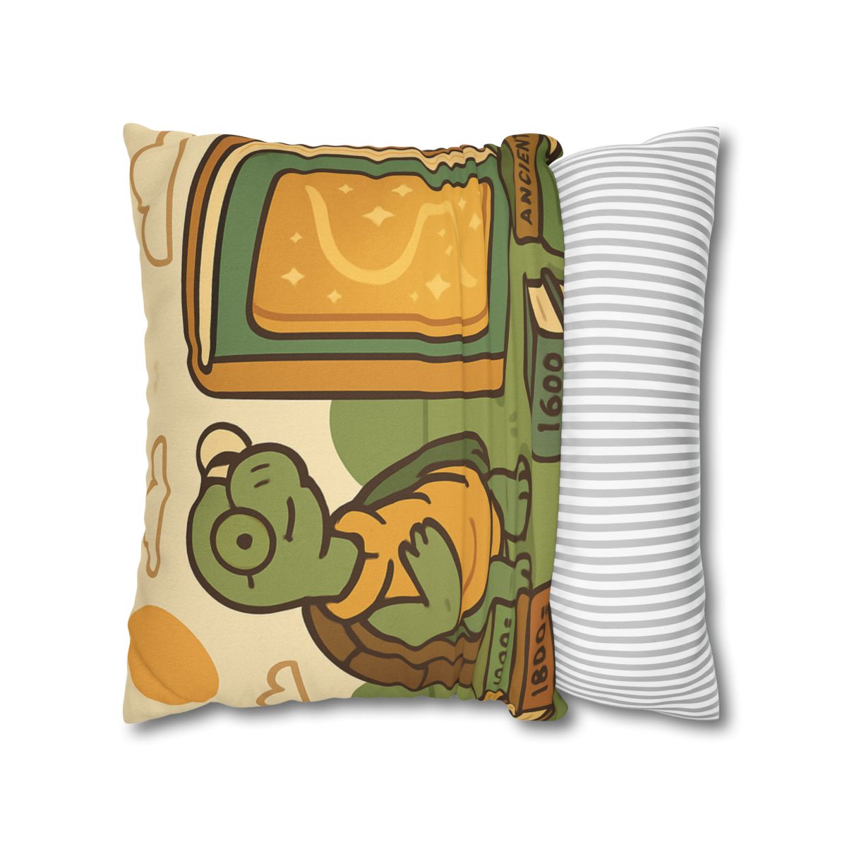 Time Traveling Tortoise Library stylish decorative pillowcases