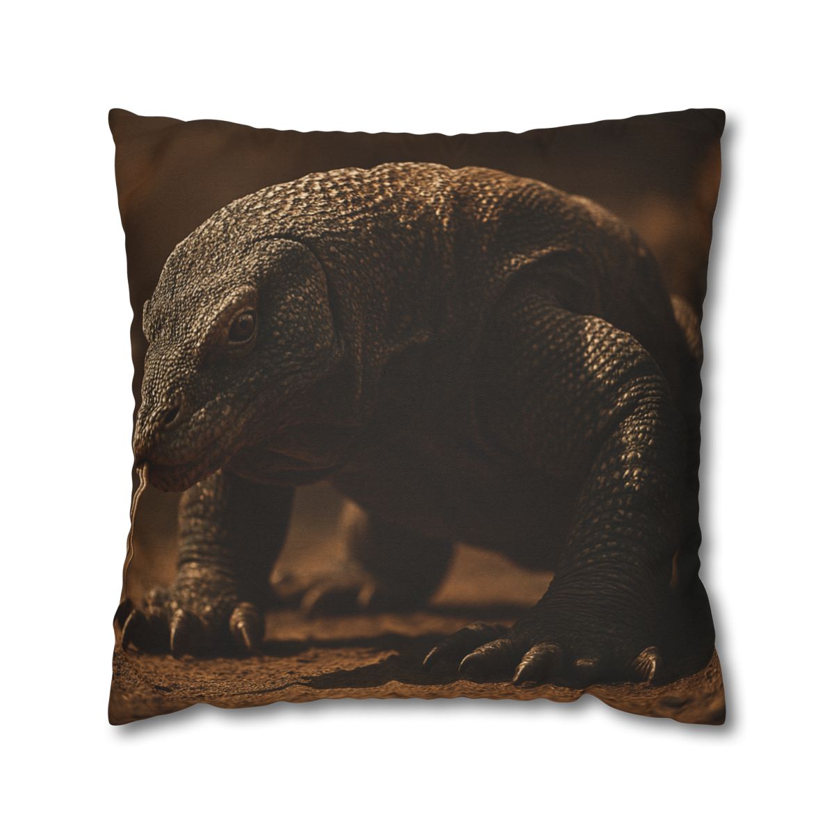 Ancient Sentinel Komodo Dragon trendy patterned pillow cases