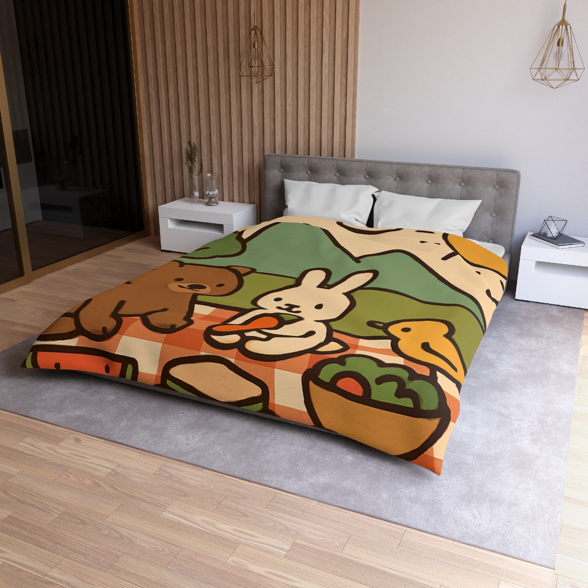 Mountain Picnic Pals soft comforter duvets