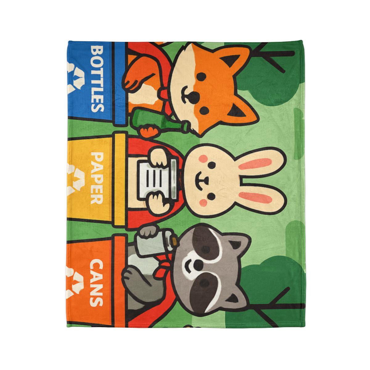 Forest Recycle Rangers stylish throw blankets