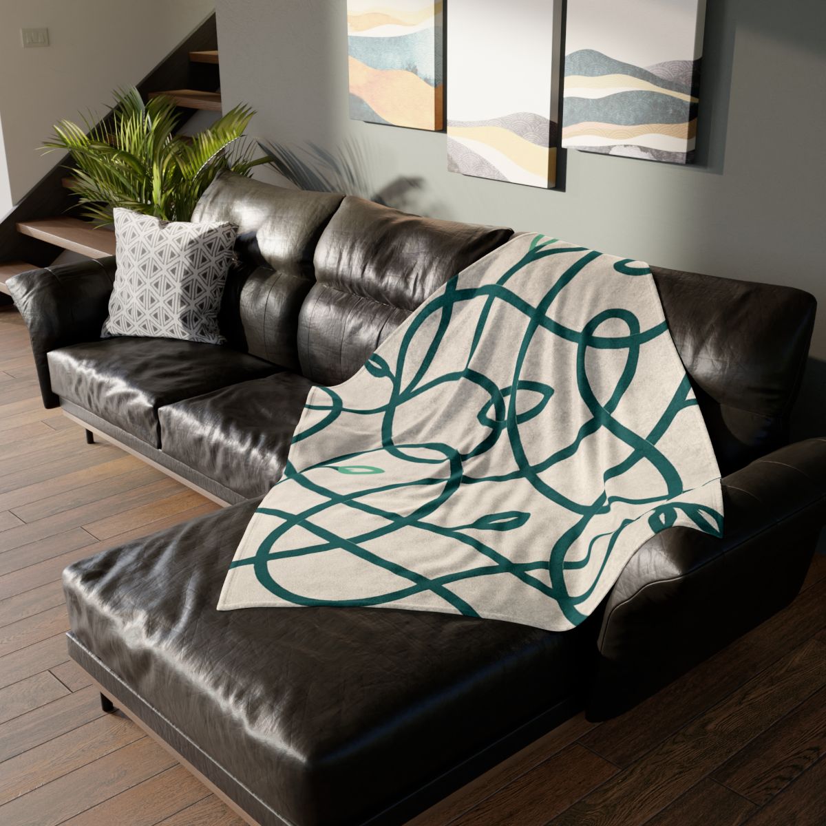 Vine Circuit Interlace decorative home blankets