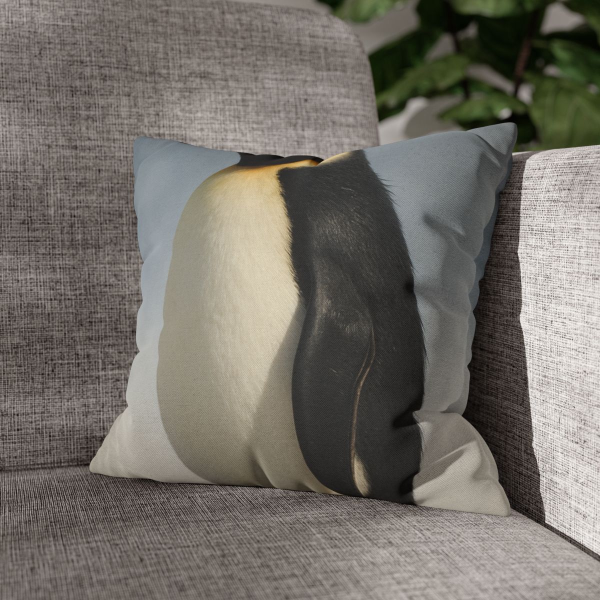 Glacier Gleam Emperor Penguin designer print pillow cases
