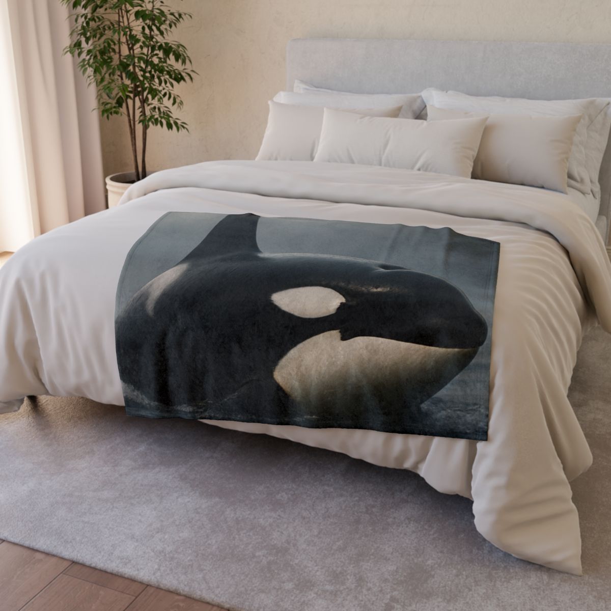 Quiet Current Orca unique gift blanketscustom blankets