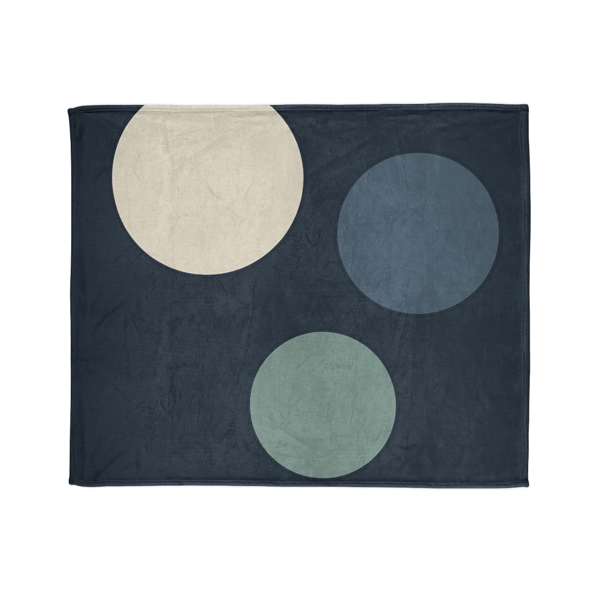 Staggered Circle Trio designer printed blankets