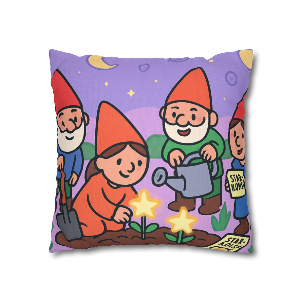 Galactic Garden Gnomes unique gift pillow cases