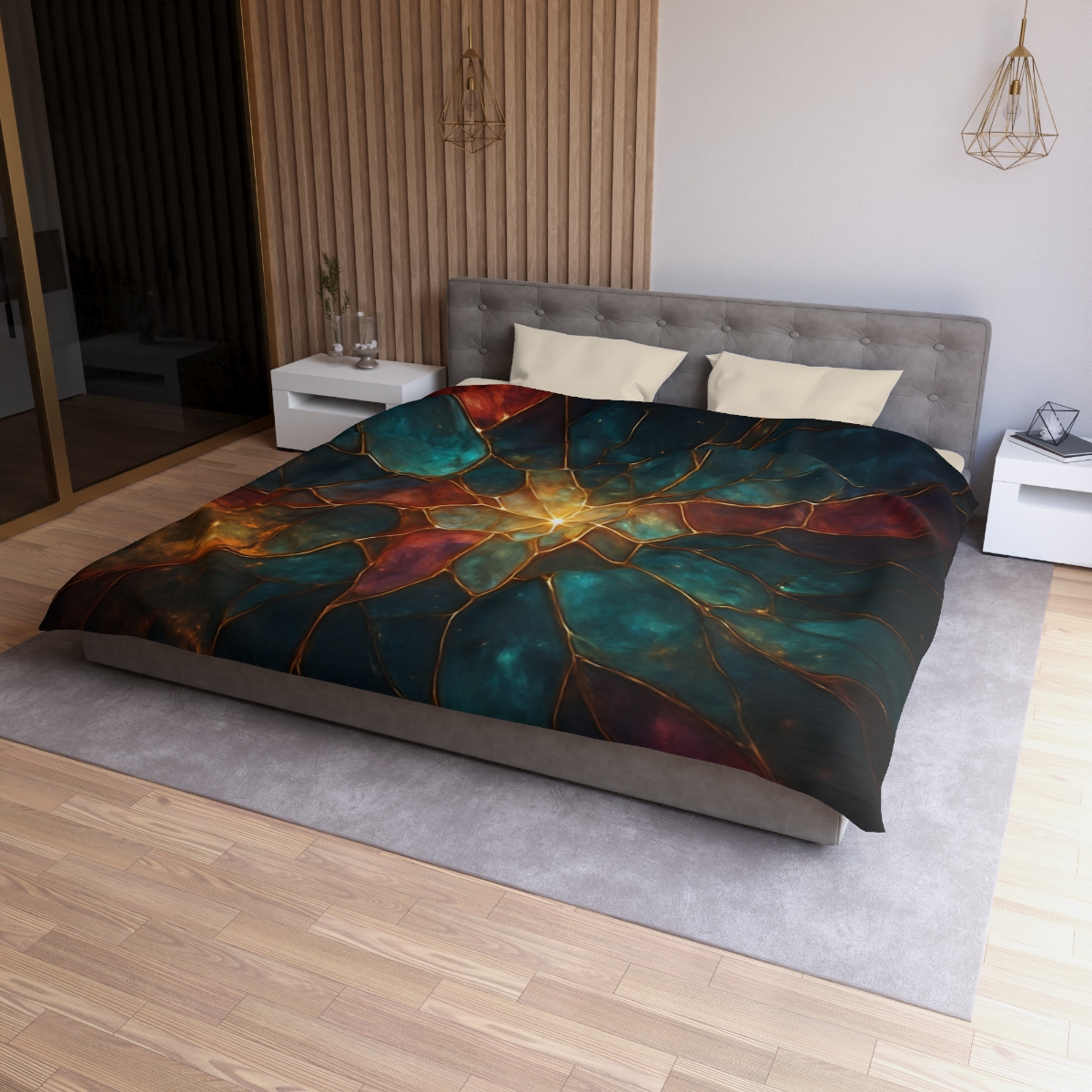 Prismatic Nebula Glasswork soft comforter duvets