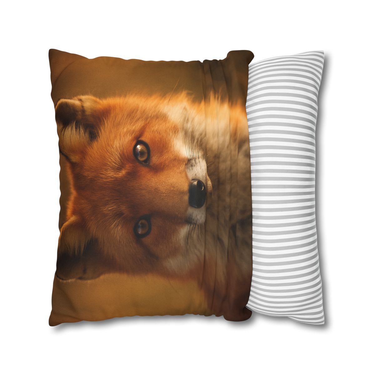 Crimson Whisper Red Fox trendy patterned pillow cases