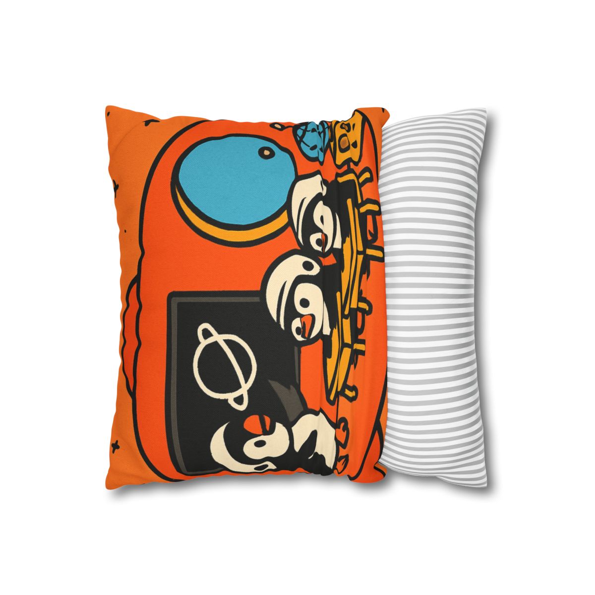 Rocket Classroom With Penguin Pilots stylish decorative pillowcases