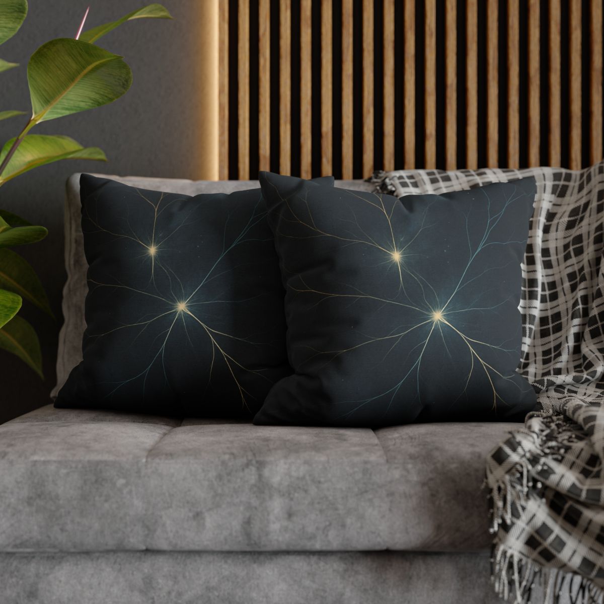 Cosmic Filament Garden Map soft cotton pillow cases