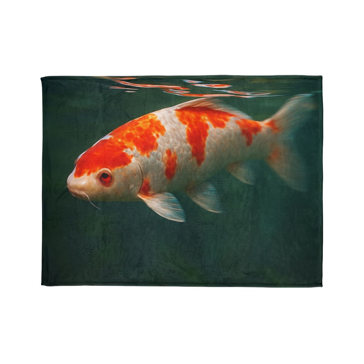 Crystal Current Koi Fish soft fleece blankets
