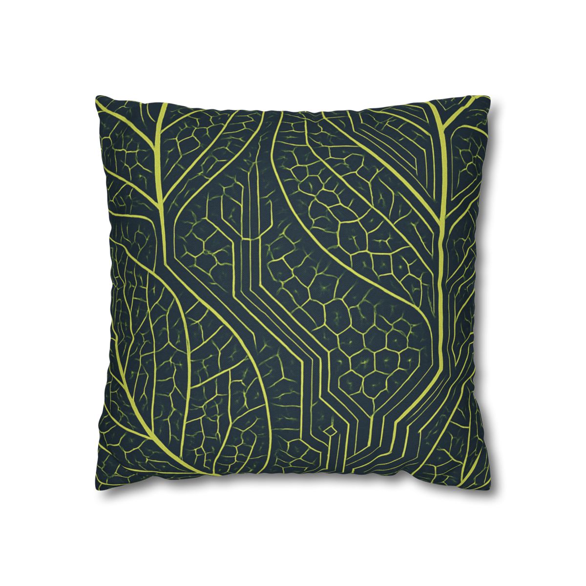 Leaf Vein Circuit Mosaic soft cotton pillow cases