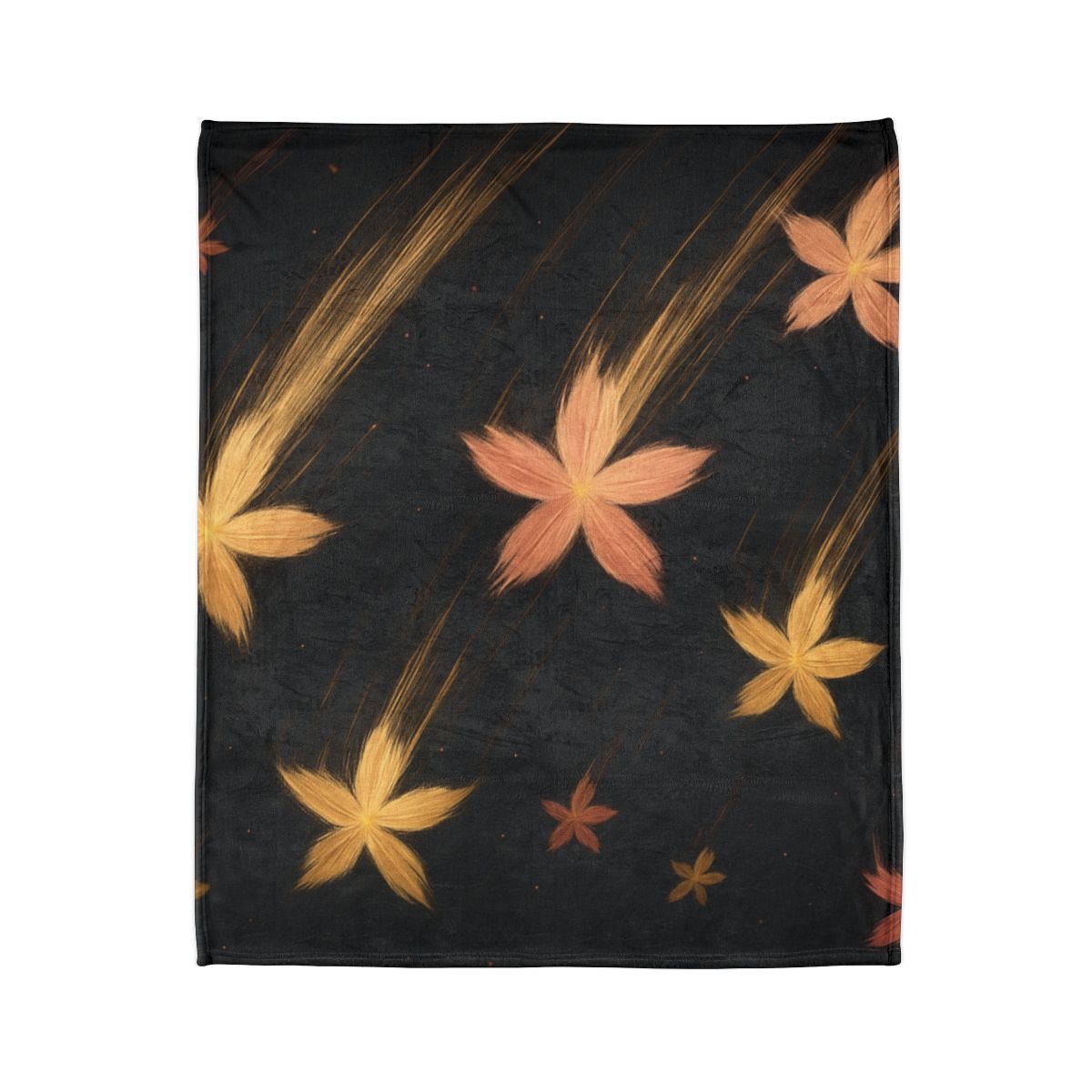 Meteor Blossom Drift designer printed blankets