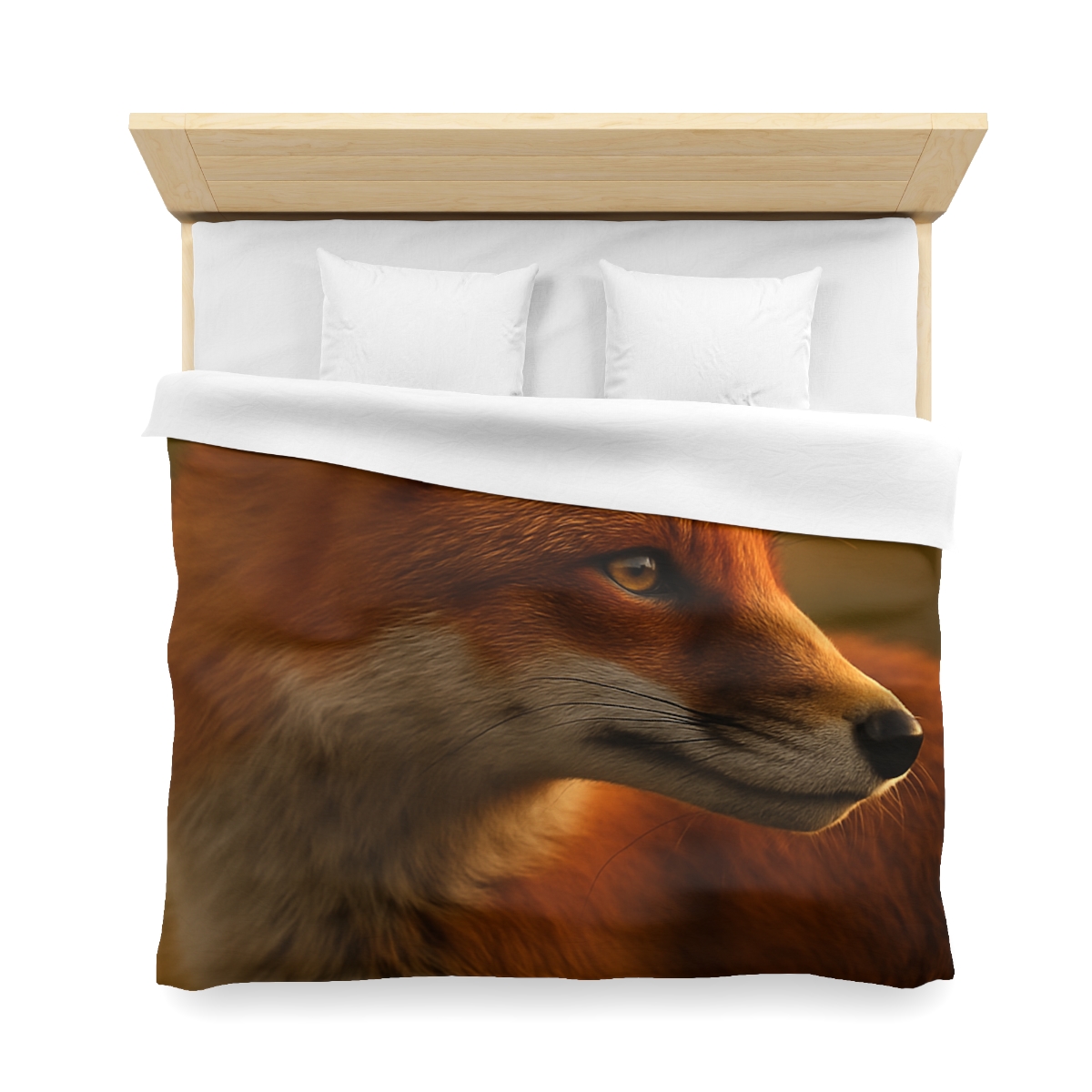 Crimson Whisper Red Fox soft comforter duvets
