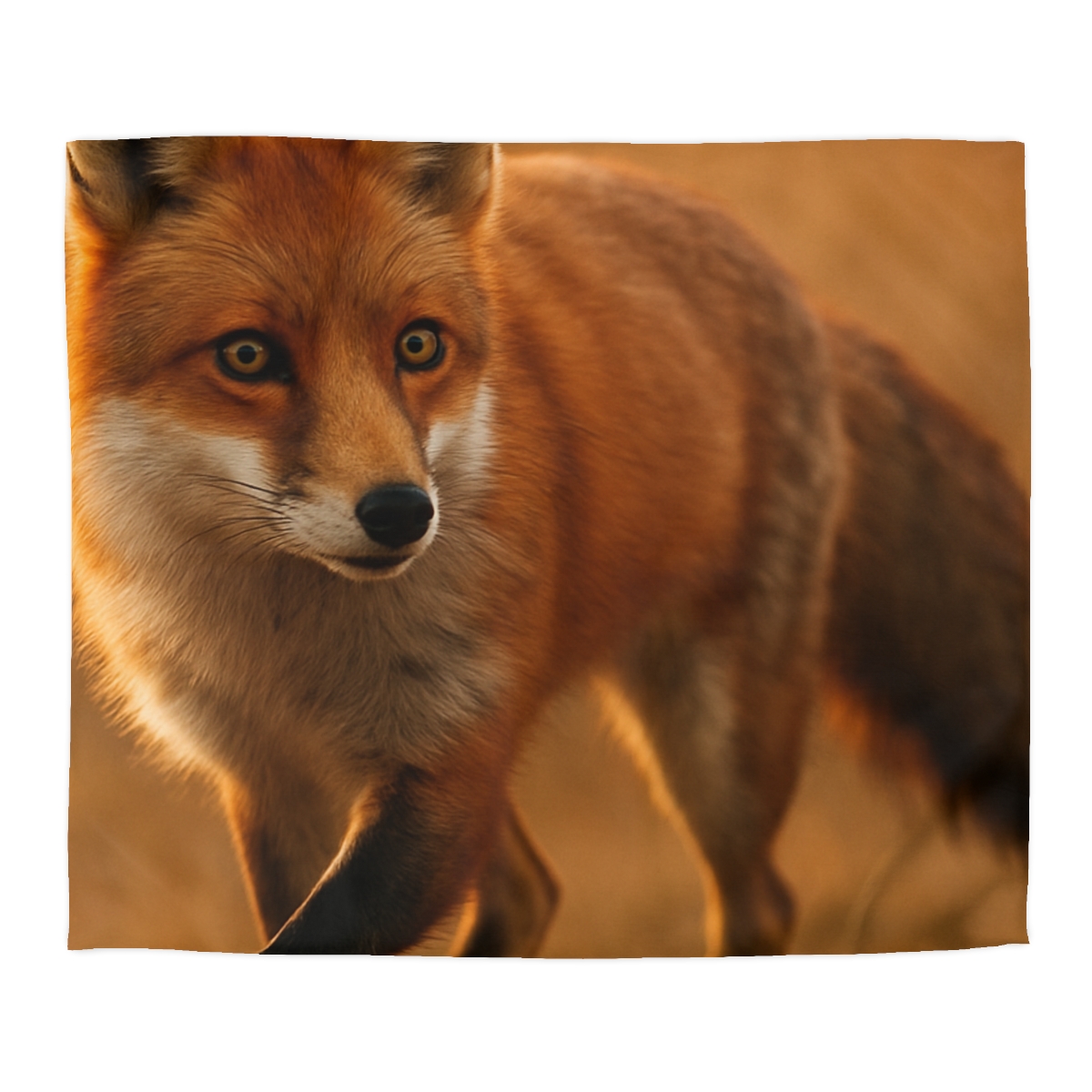 Crimson Whisper Red Fox custom duvets