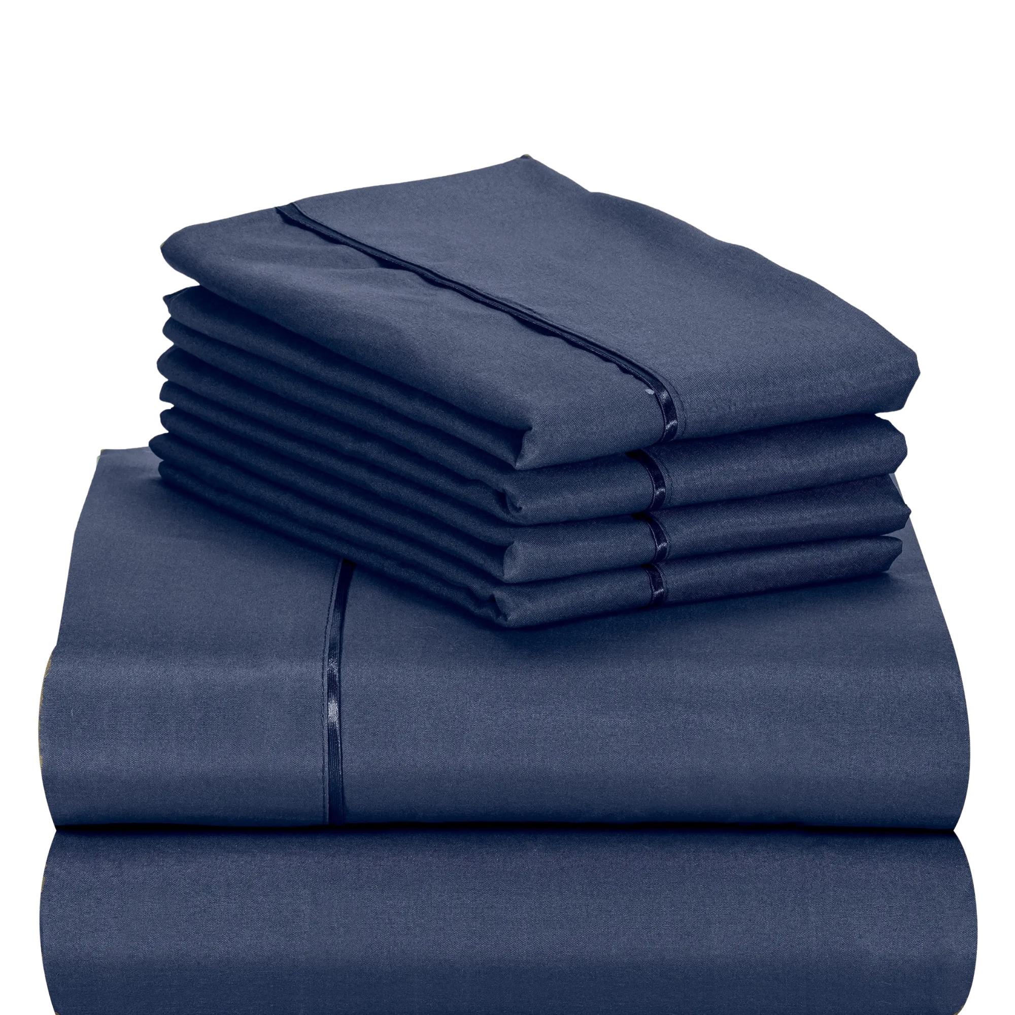 4PC Cooling Microfiber Bed Sheets Set - 18" Deep Pocket, Wrinkle Free, Moisture Wicking