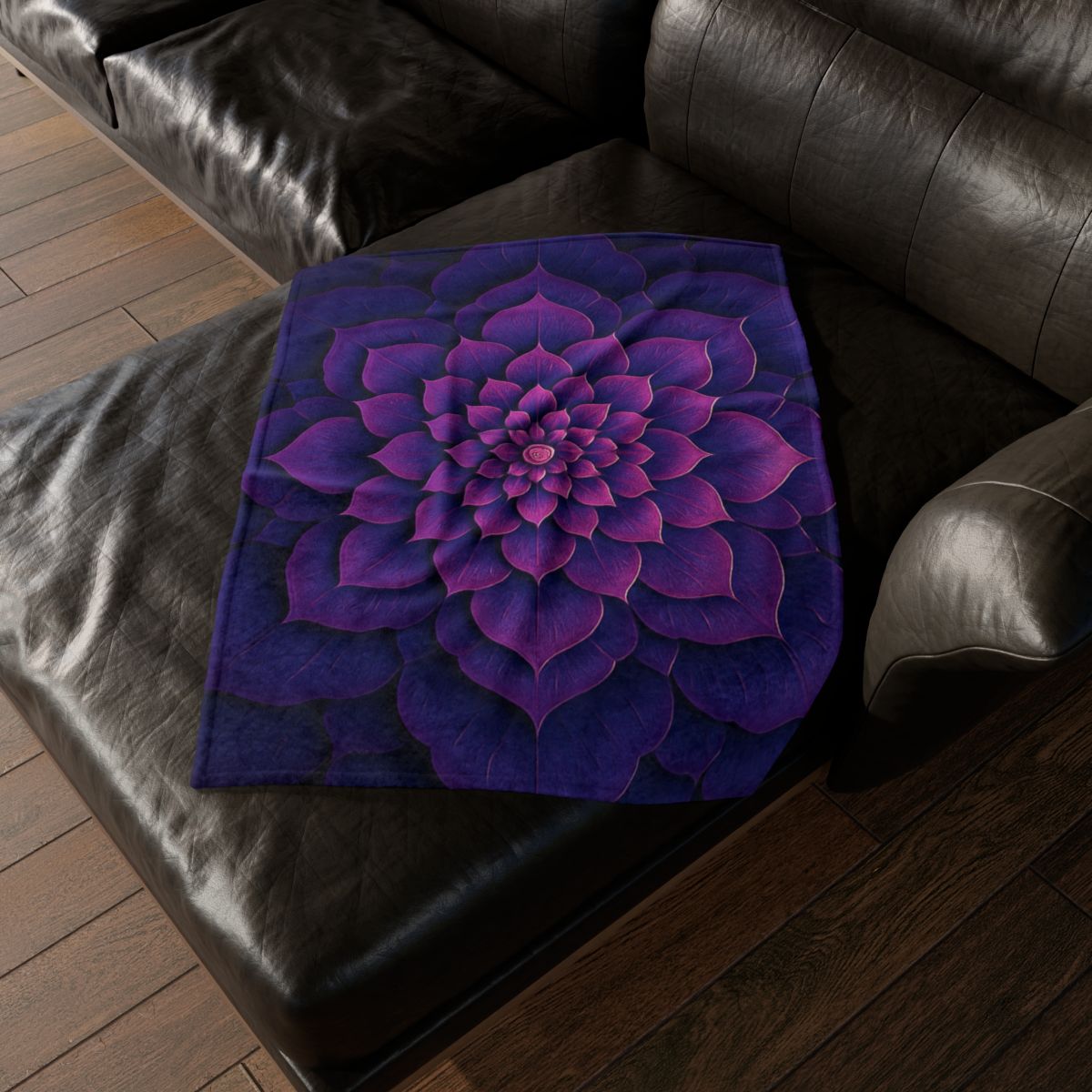 Bloom Ripple Mandala stylish throw blankets