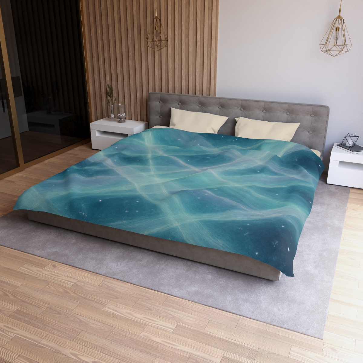 Aurora Lattice Veil custom duvets