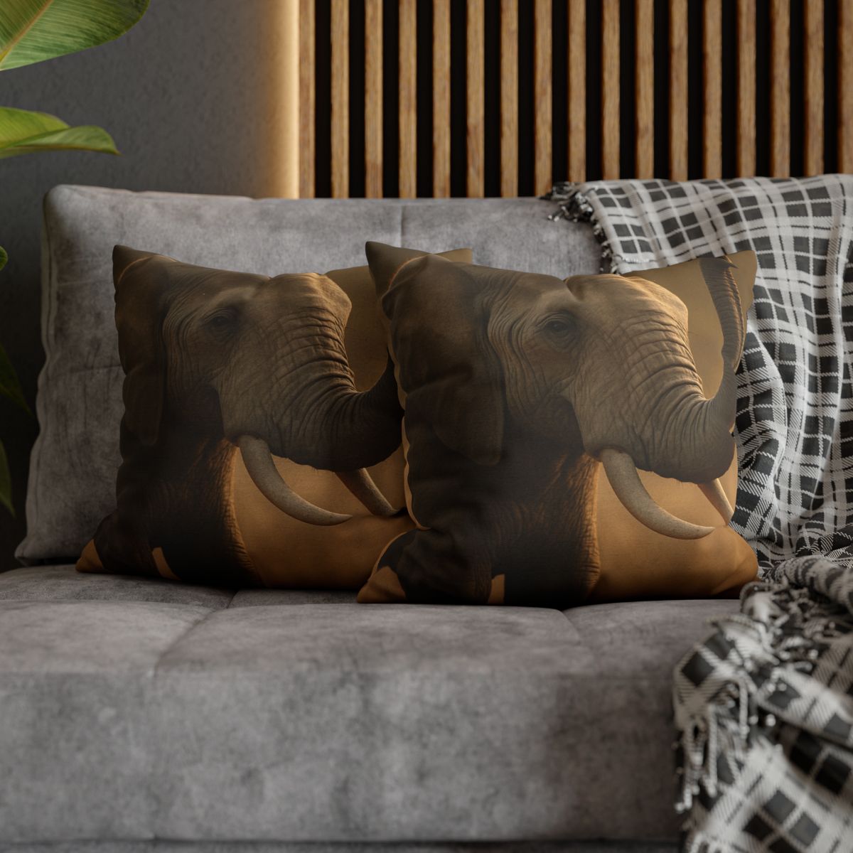 Savannah Sentinel Elephant stylish decorative pillowcases