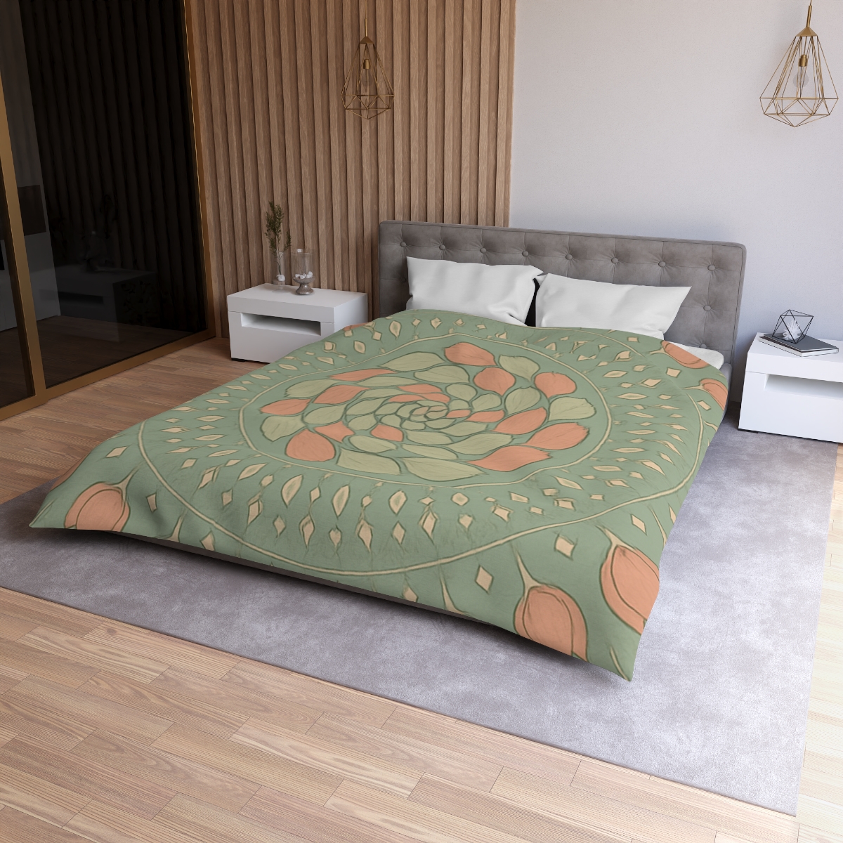 Bud Spiral Mandala trendy bedroom duvets