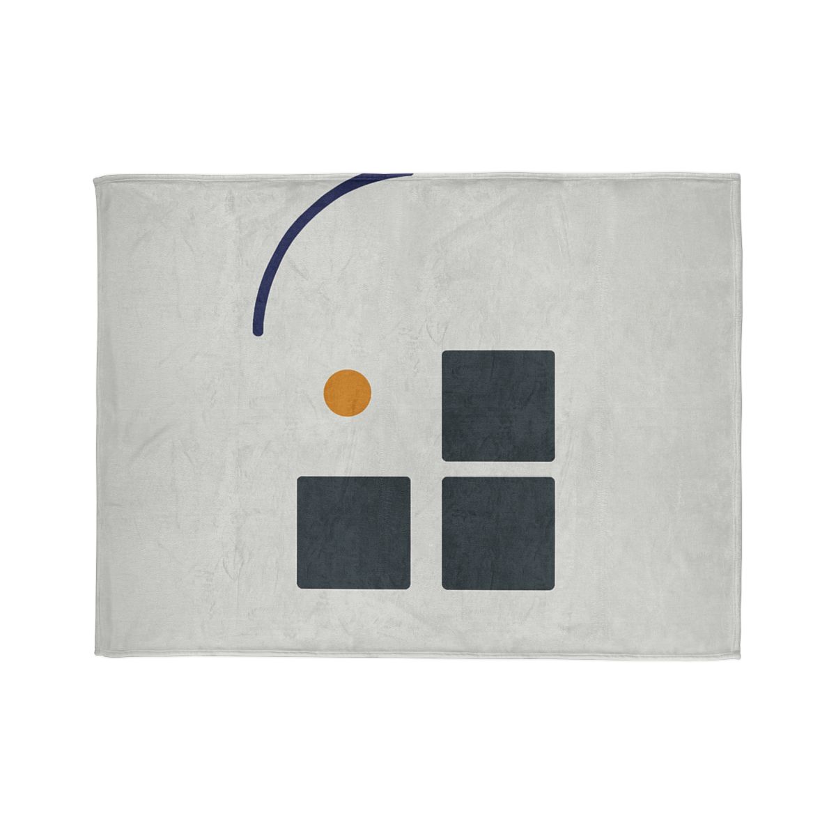 Missing Cell Grid With Offset Arc soft fleece blankets