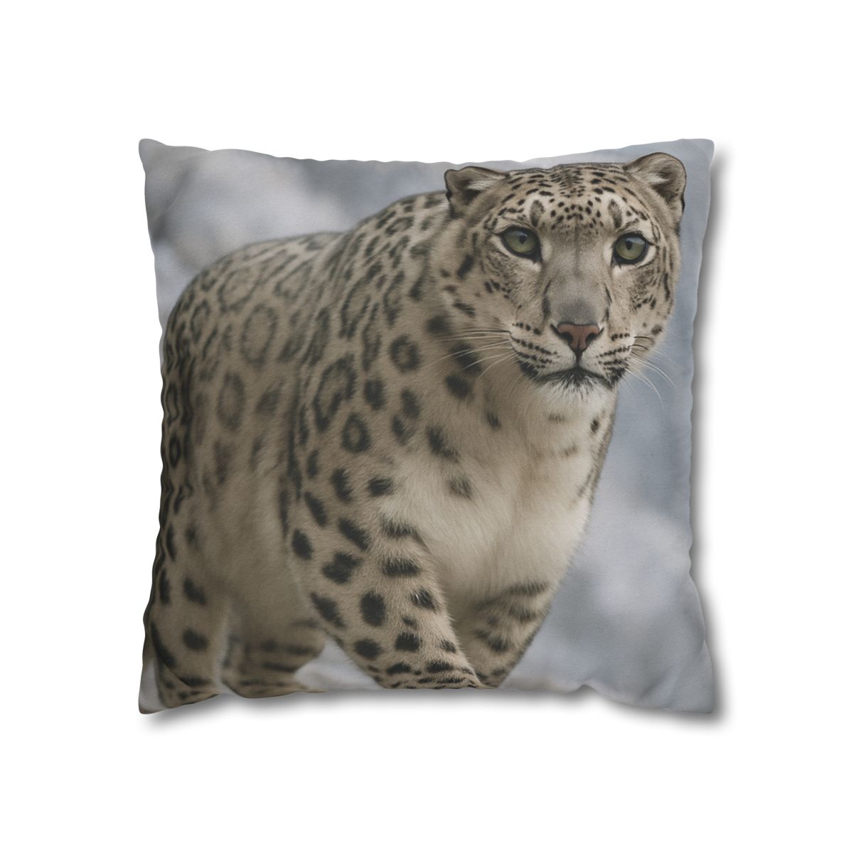Snow Leopard Silent Ascent personalized pillow covers