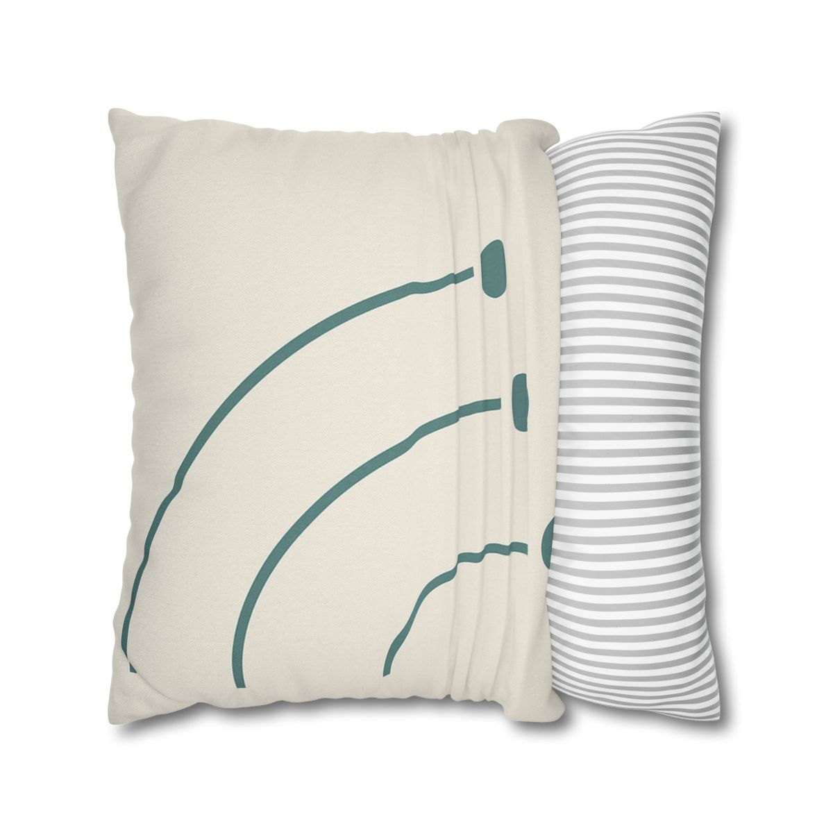 Balanced Arc And Dot Trio personalized pillow covers