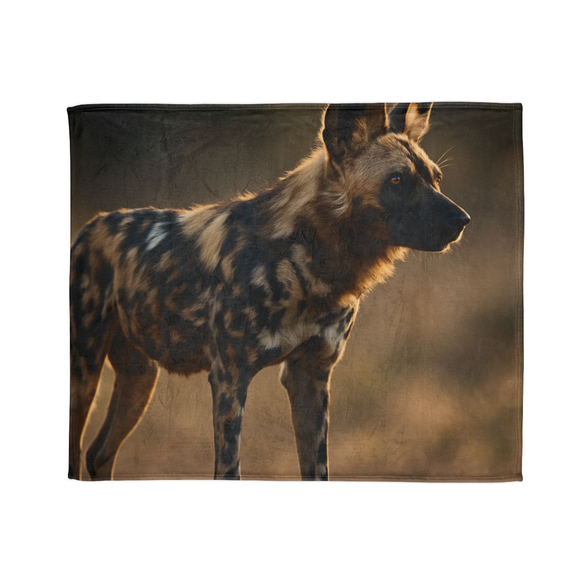 Ember Gaze African Wild Dog soft fleece blankets