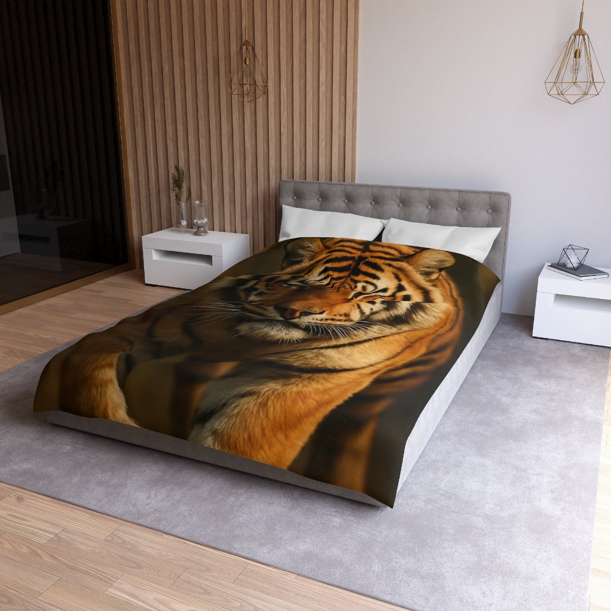 Amber Stalker Bengal Tiger personalized bedding duvets