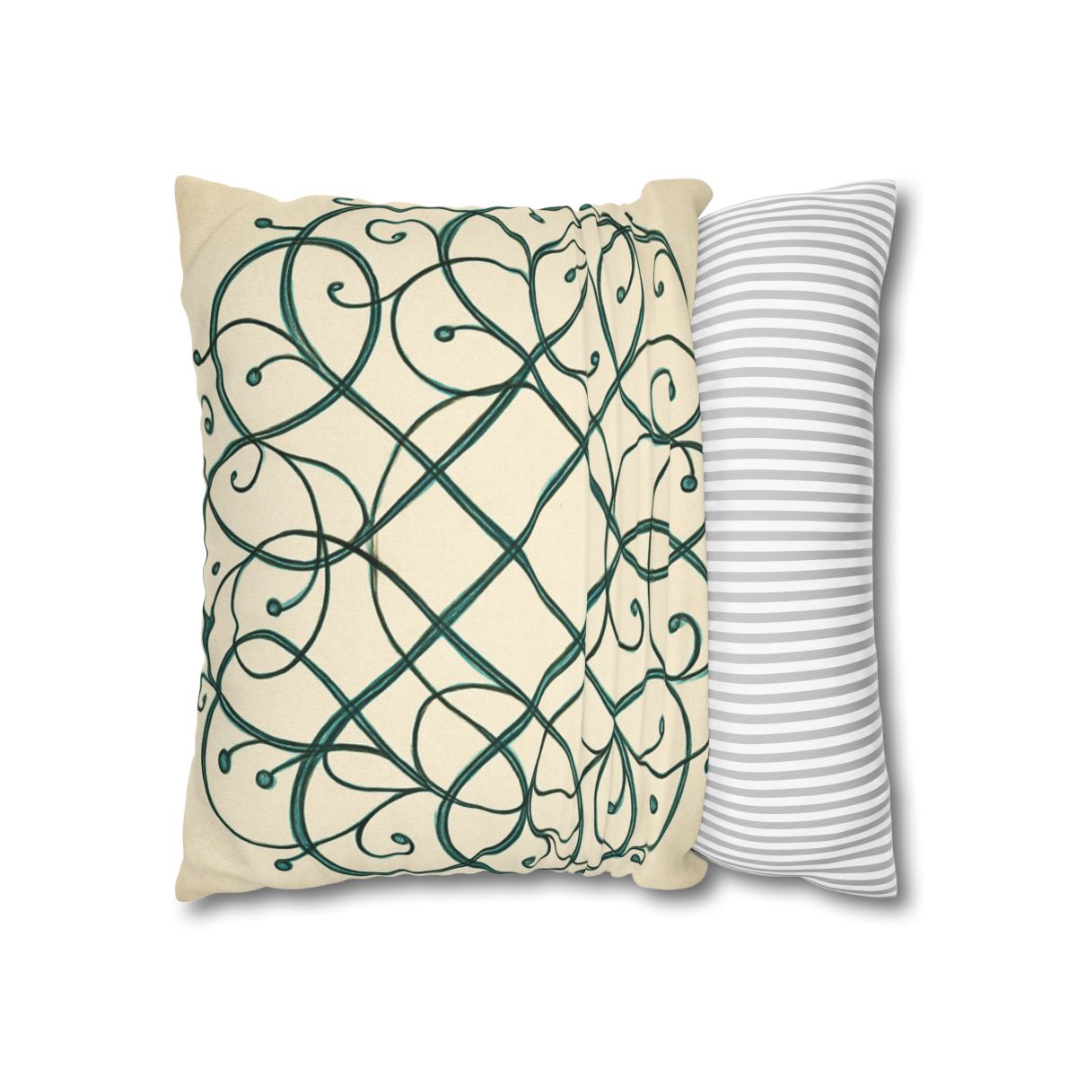 Vine Lattice Halo designer print pillow cases