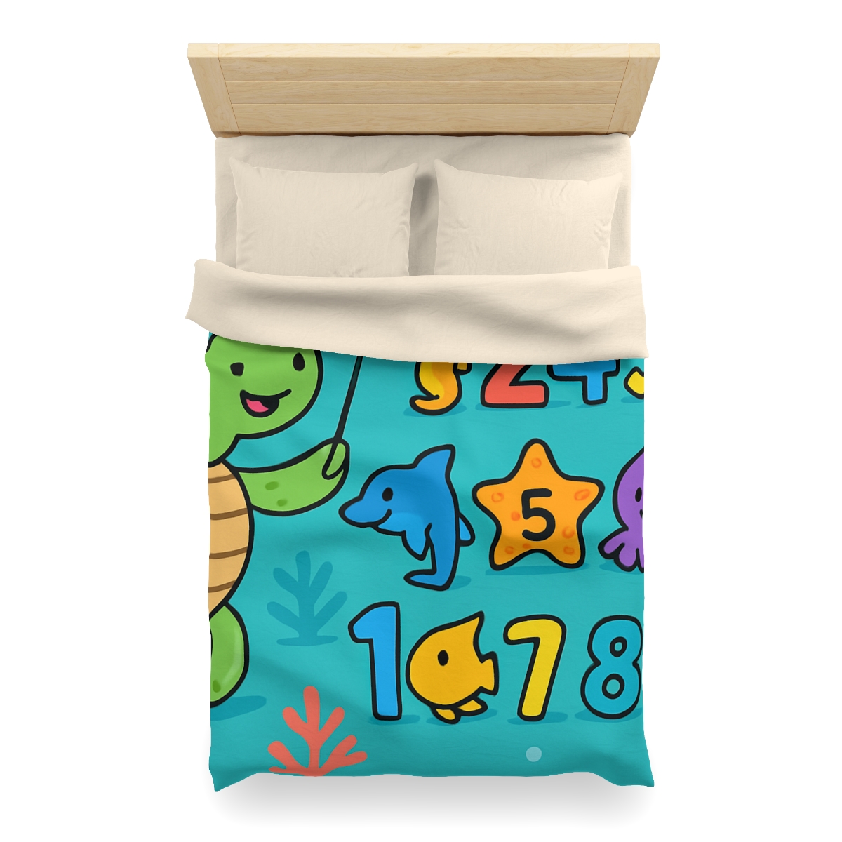 The Coral Reef Number Parade warm winter duvets
