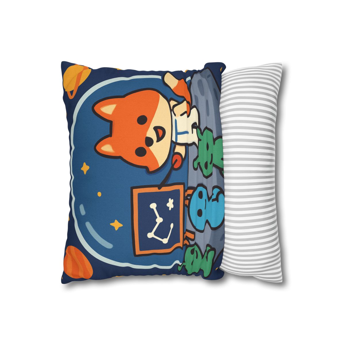 Comet Classroom With Curious Space Fox comfortable bedding pillow covers