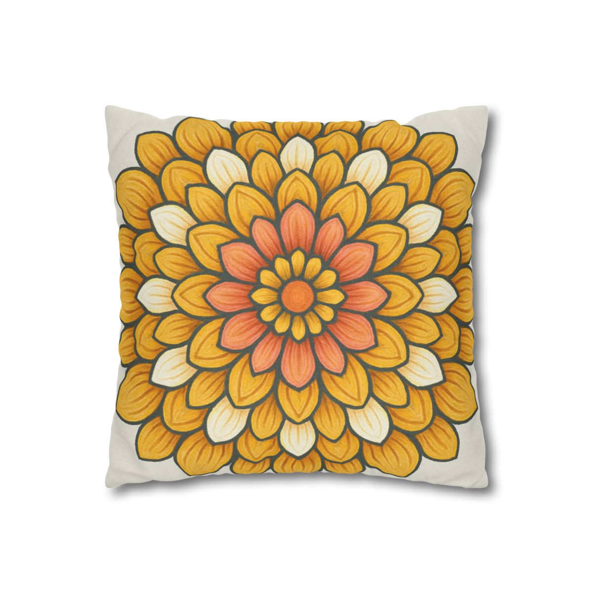 Floret Burst Mandala custom pillow cases