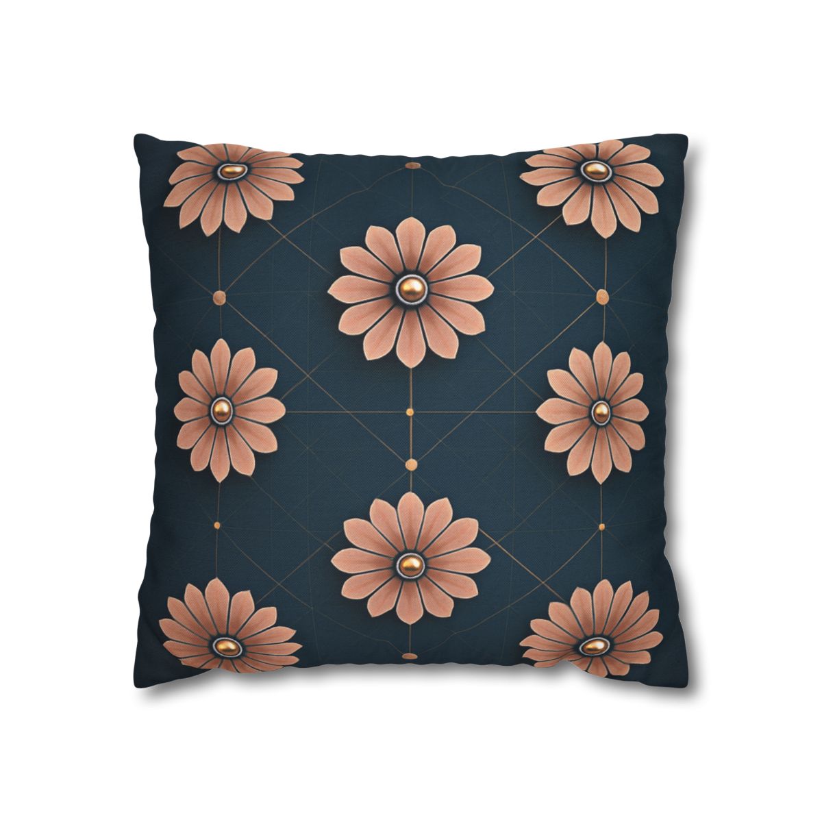 Blossom Orbit Grid designer print pillow cases