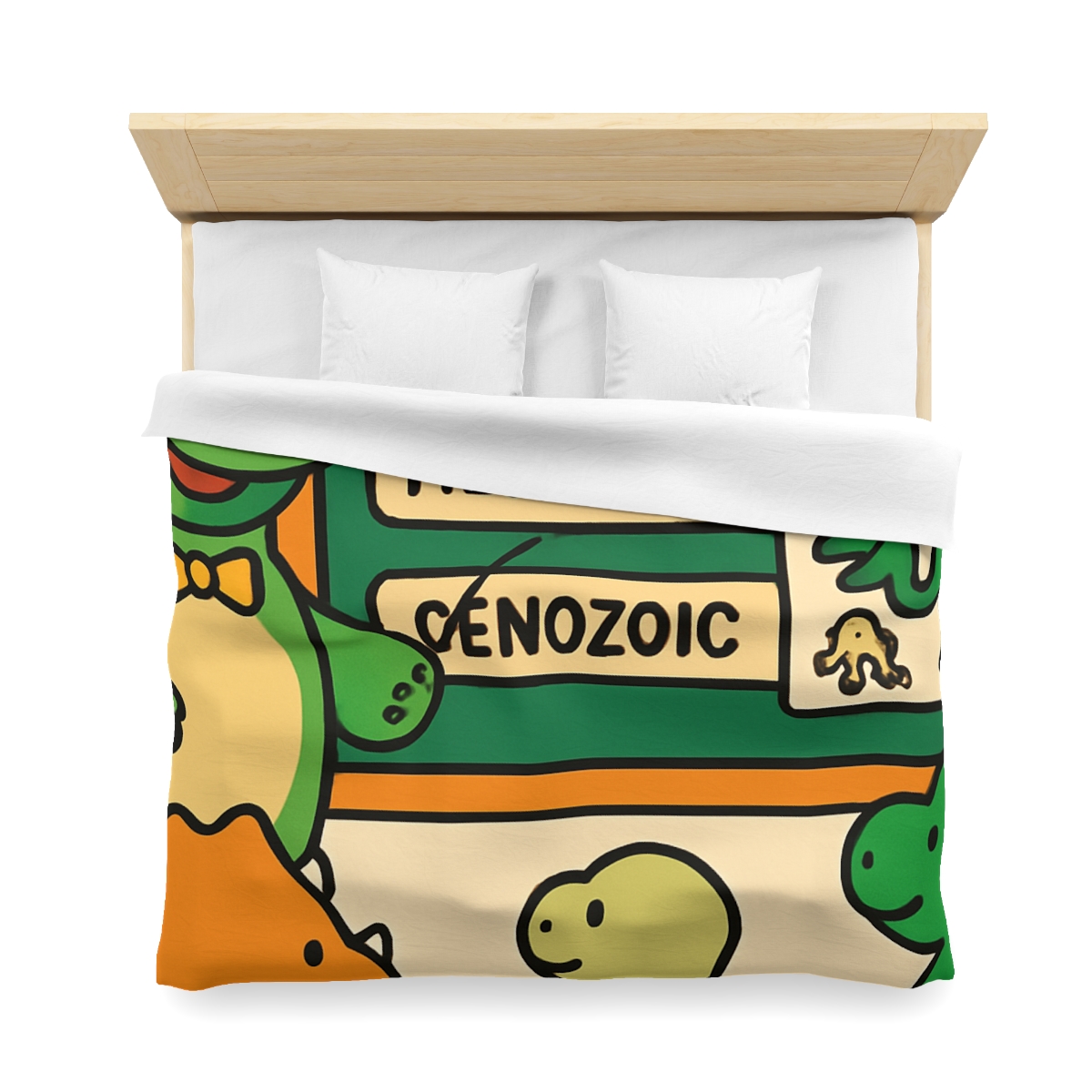 Time Traveling Dino Classroom unique patterned duvets